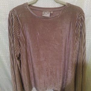 Dantelle, Women's Blouse, Tan, size L